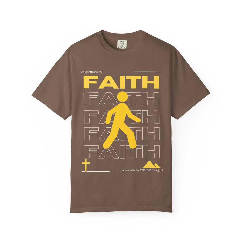 Faith Shirt Christian Shirts for Men Walk by Faith Bible Verse T Shirt