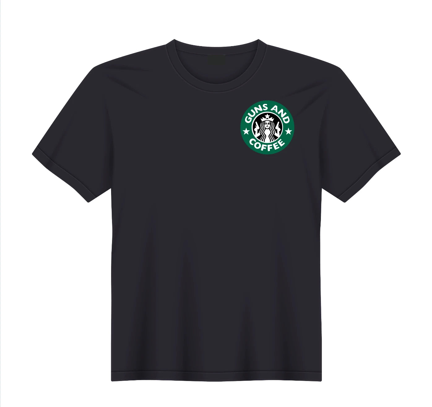 Guns And Coffee Rifle 2nd Amendment NRA Pistol T-Shirt NEW S, M, L, XL