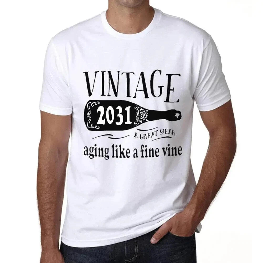 Men's Graphic T-Shirt Aging Like A Fine Wine 2031 Eco-Friendly Limited Edition