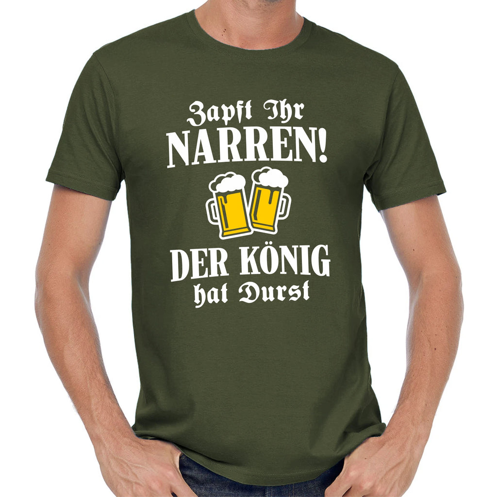 Tap you fools The king is thirsty Sayings Saying Comedy Fun Beer T-Shirt