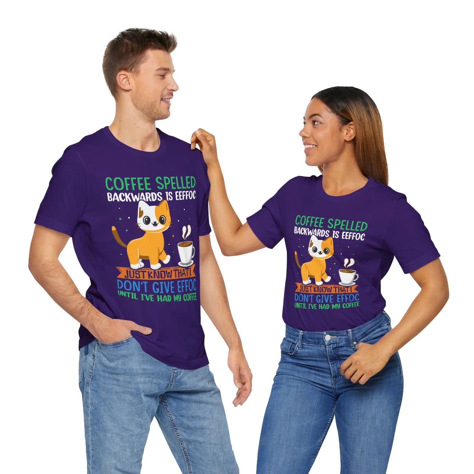 Coffee Spelled Backwards Is Eeffoc Funny Coffee Lover Unisex T-Shirt