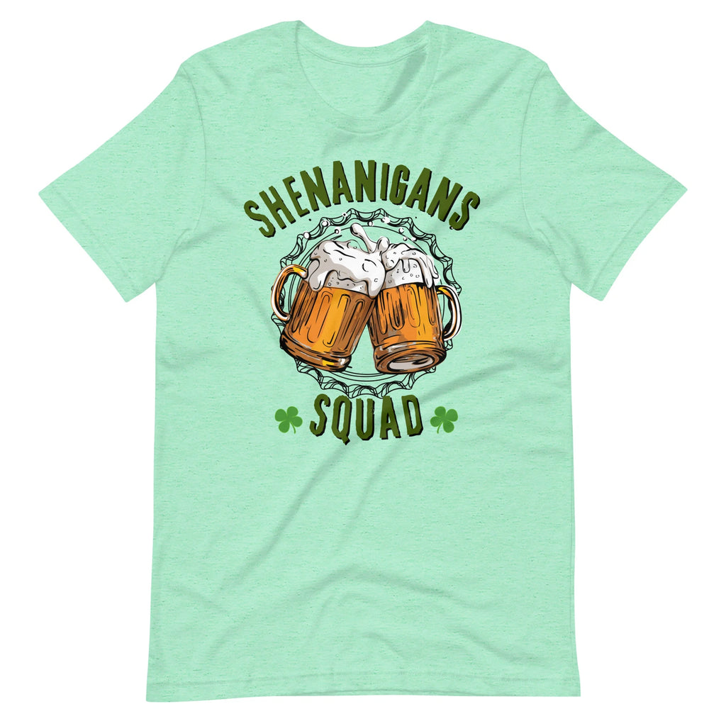 Shenanigans Squad Beer Funny St. Patrick's Day Unisex t-shirt S,M,L,XL,2X,3X,4X