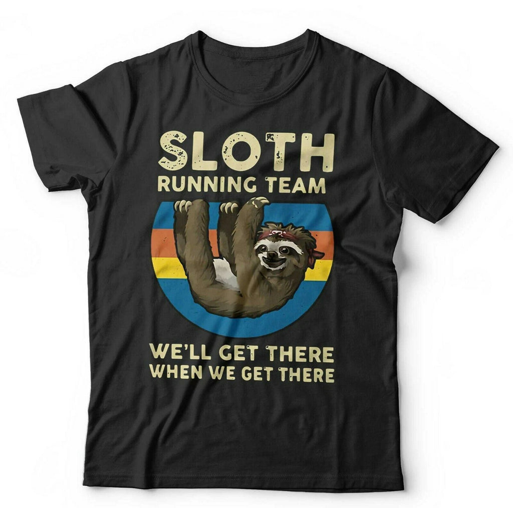 Sloth Tshirt Running Team Unisex & Kids - Funny Lazy Relax Cute Humour Work Out