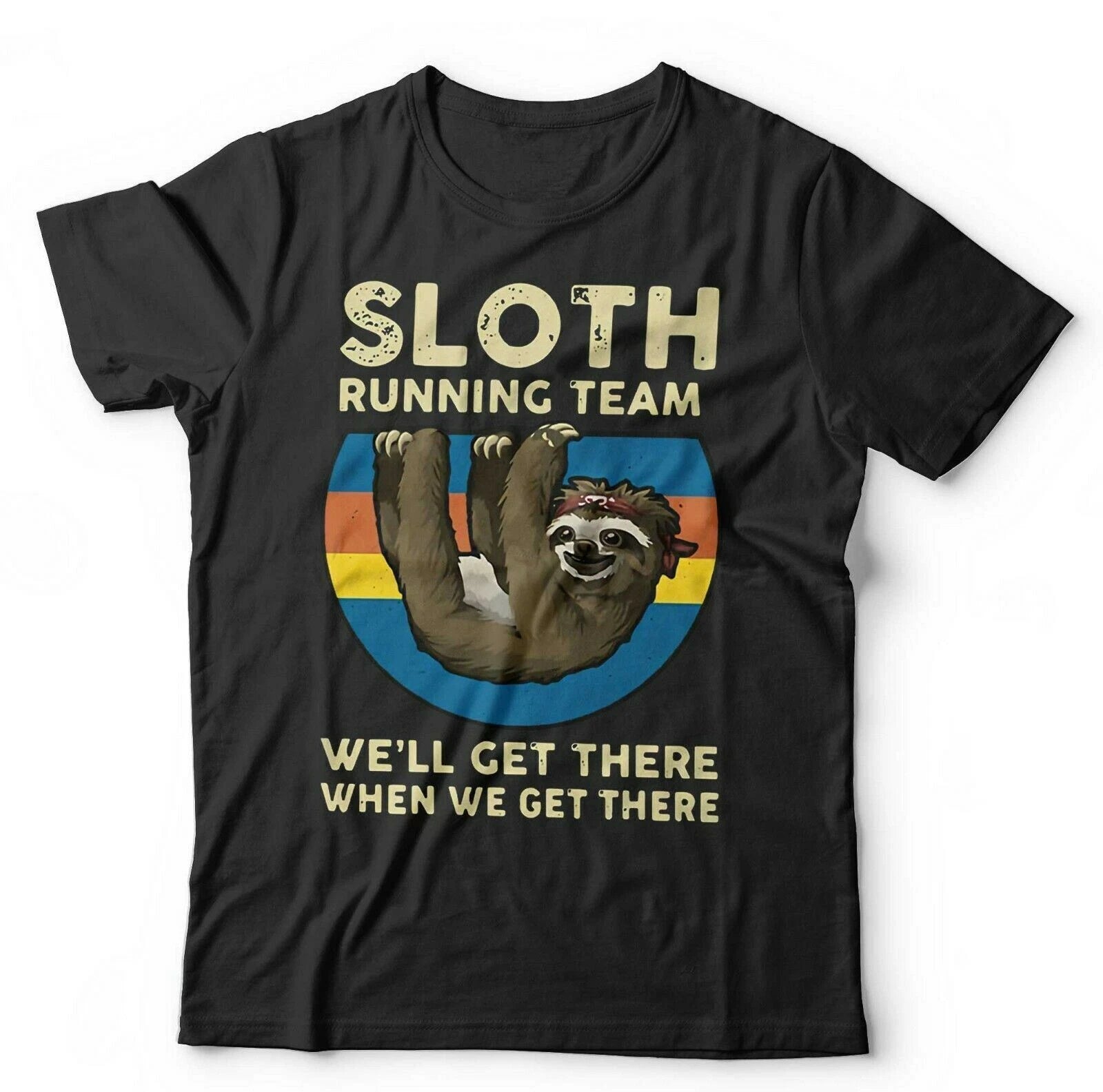 Sloth Tshirt Running Team Unisex & Kids - Funny Lazy Relax Cute Humour Work Out