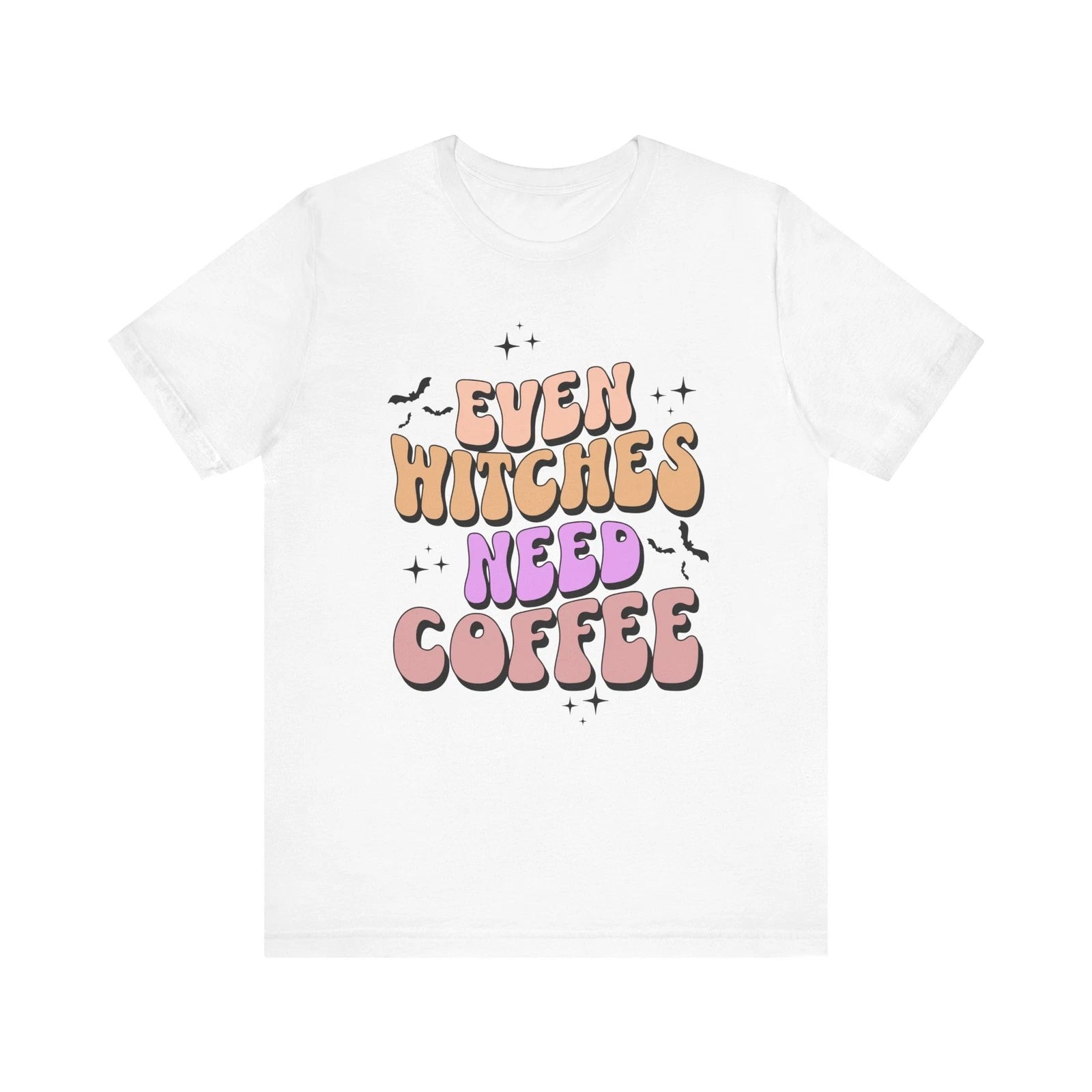 Coffee Lovers Halloween Tshirt, Women's Tee, Soft and Festive Shirt for Fall