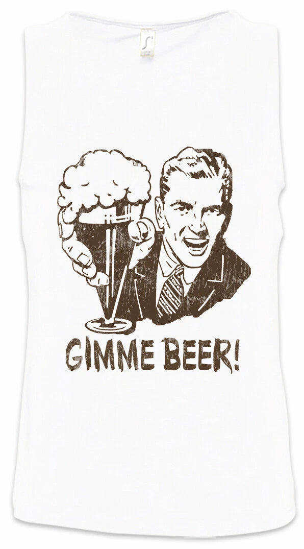 Gimme Beer! Mens Tank Top Fun Alcohol Beer Get Drunk Party Hangover Brewer