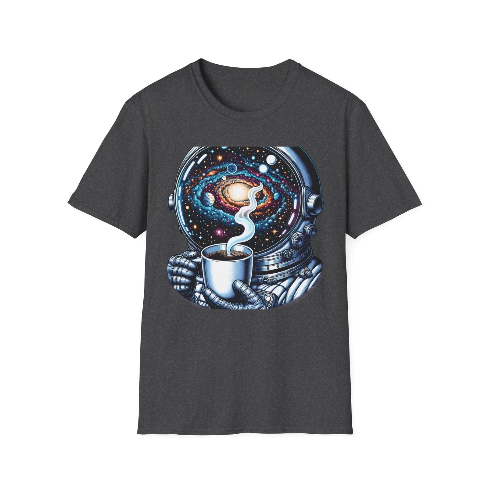Cosmic Coffee Deep Space T-Shirt, Space Lover, Astronaut Tee, Galaxy Art Shirt