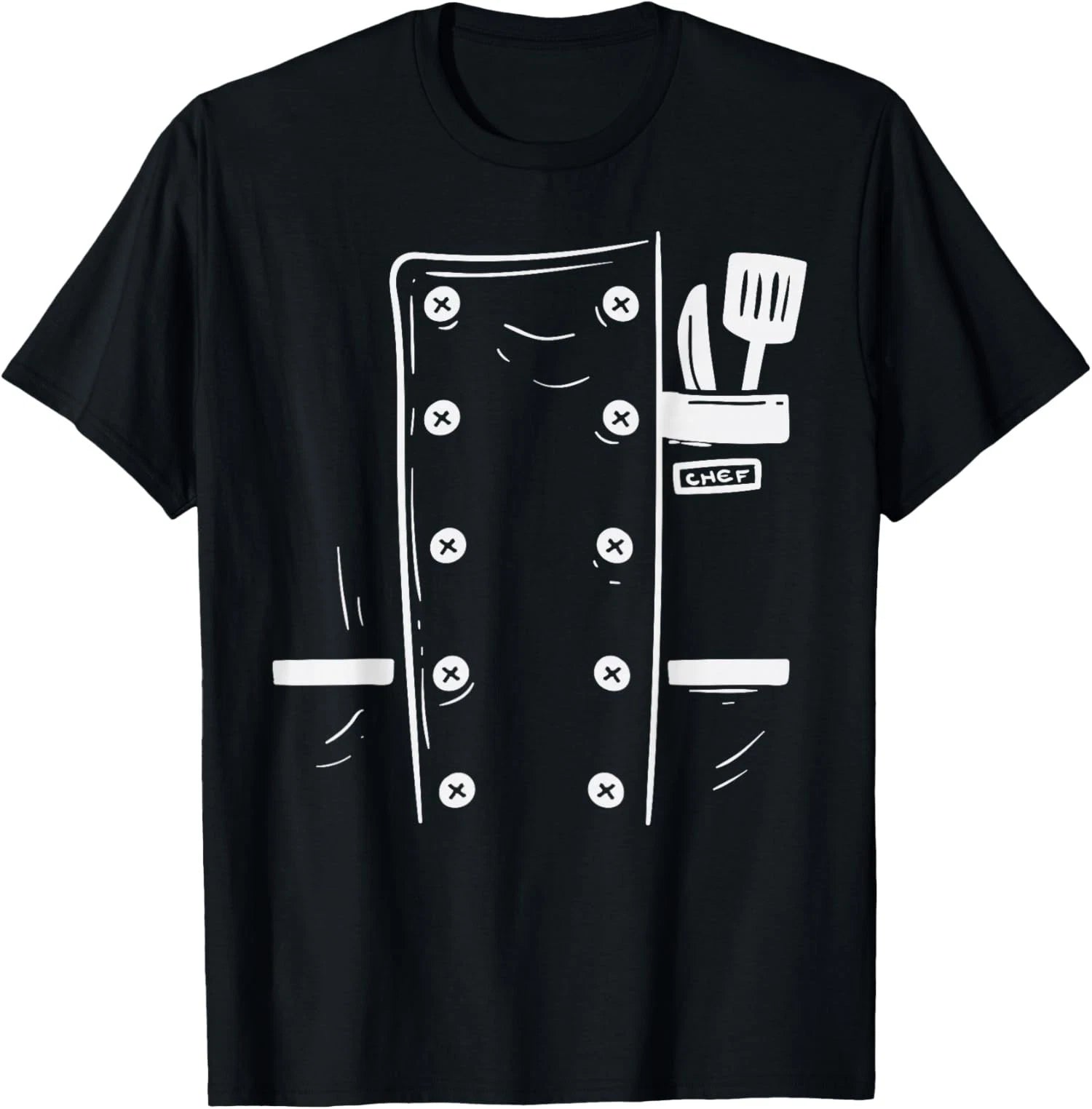 Chef Cooking Uniform Easy Lazy Halloween Costume  Unisex T-Shirt