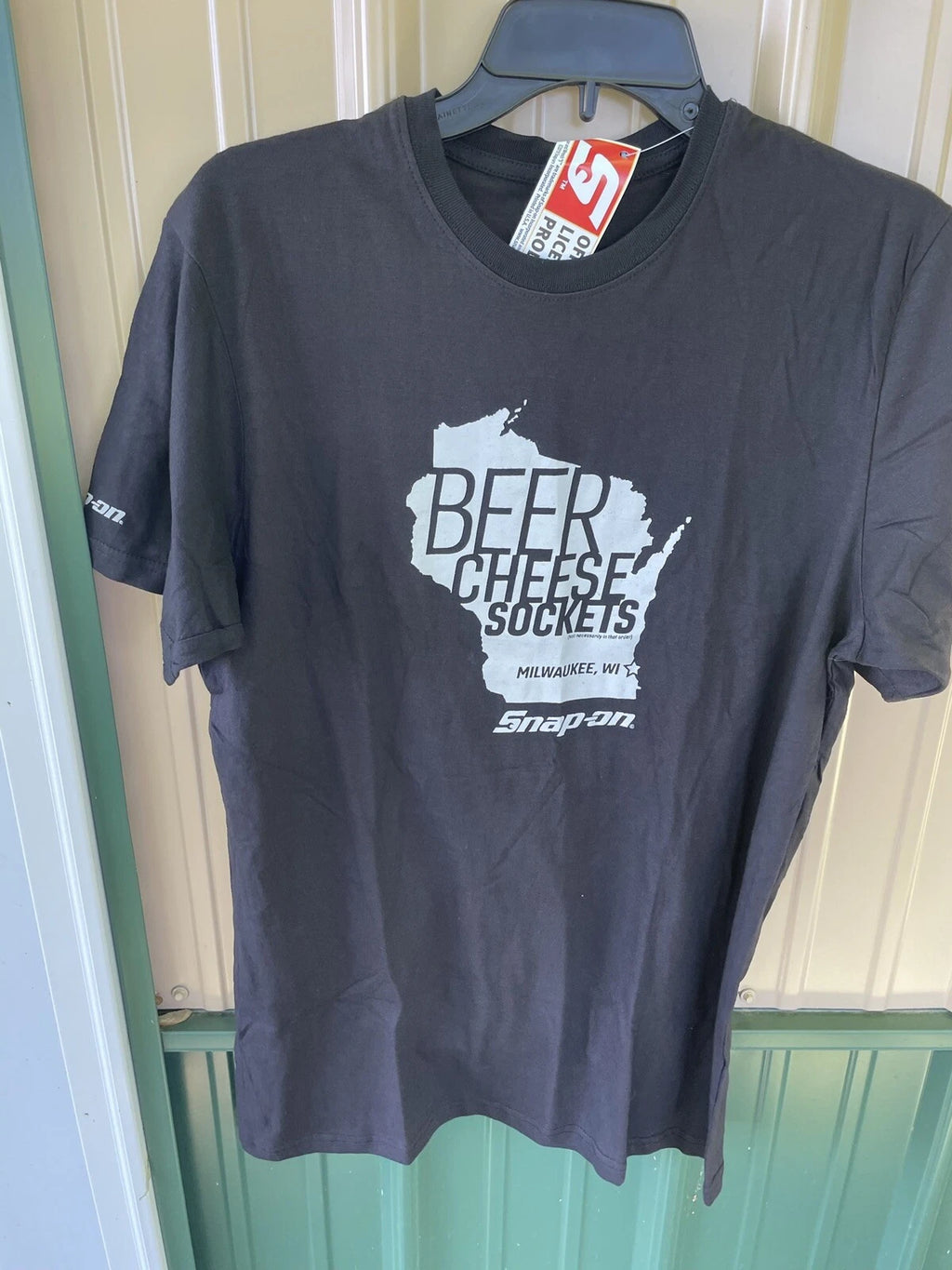 Snap-on Tools T-shirt Wisconsin Beer Cheese Sockets Limited Black Size XLarge