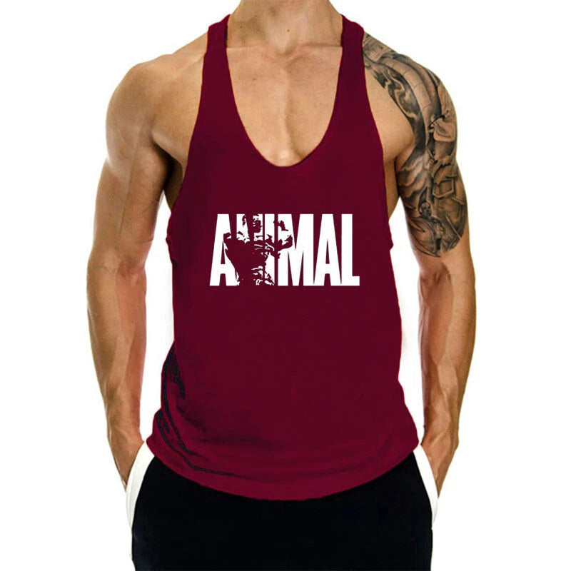 Men's Gym Sleeveless Fitness Muscle Tee Bodybuilding Tank Tops Sport Vest