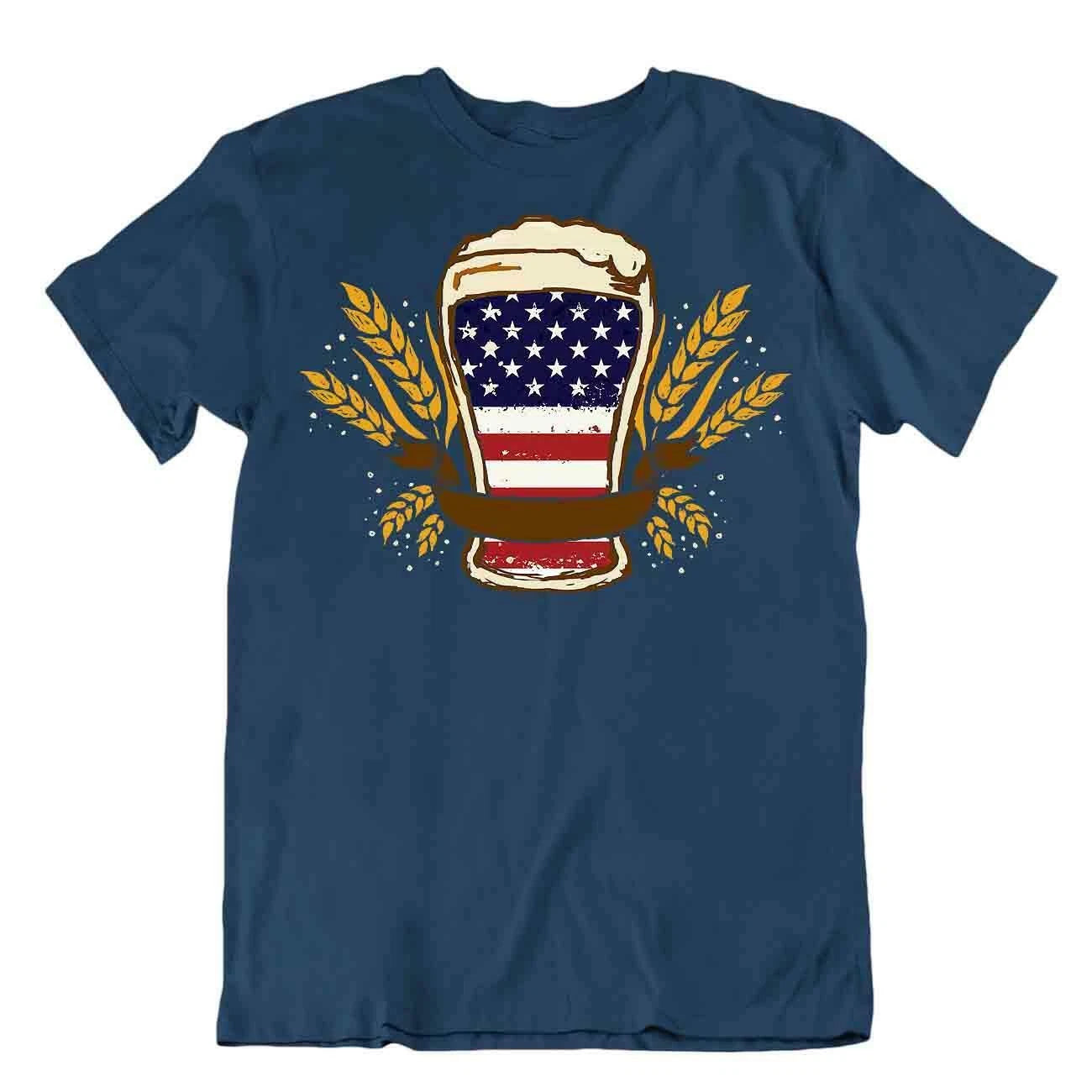 Usa Parody Drinking Humor T-SHIRT Amusing Comic TEE Beer Cap SHIRT