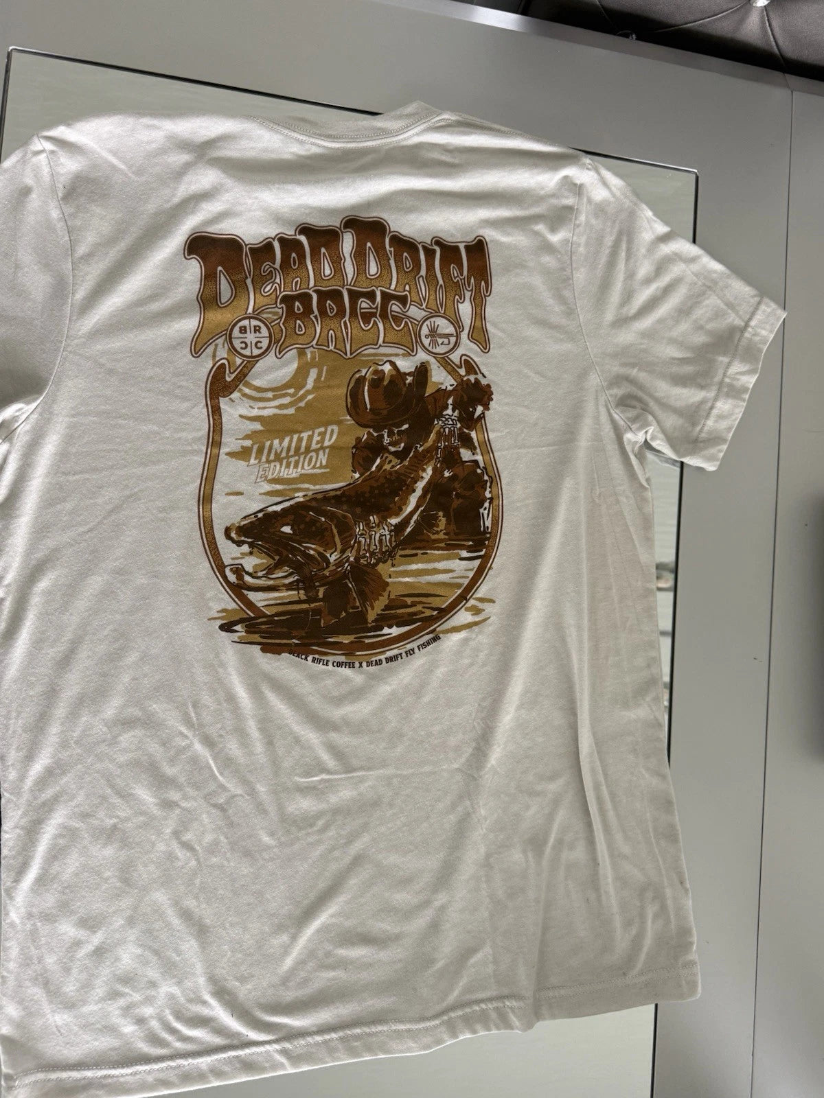 Black Rifle Coffee X Dead Drift Fly Fishing T Shirt Men’s size large