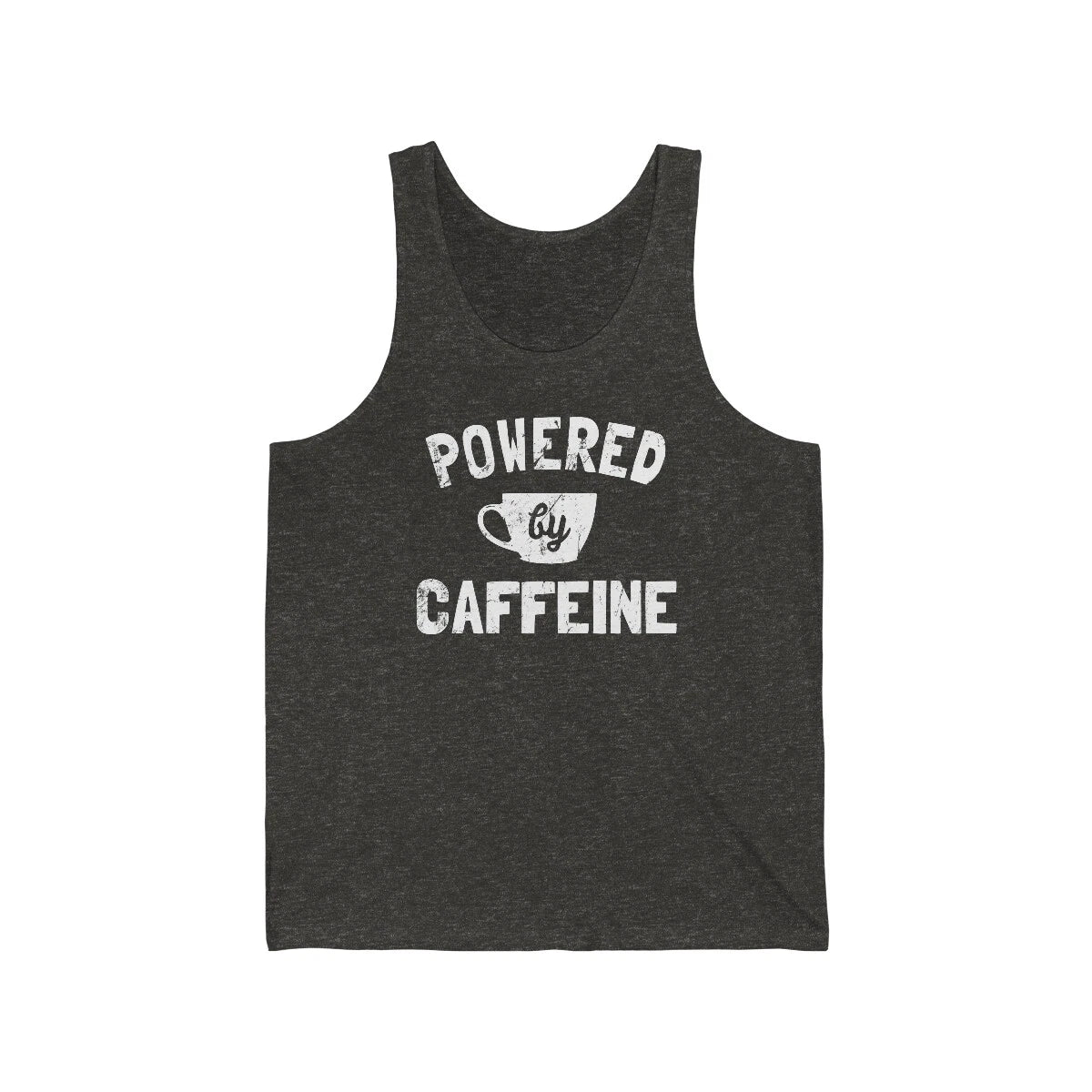 Powered by Caffeine Funny Coffee Unisex Tank Top