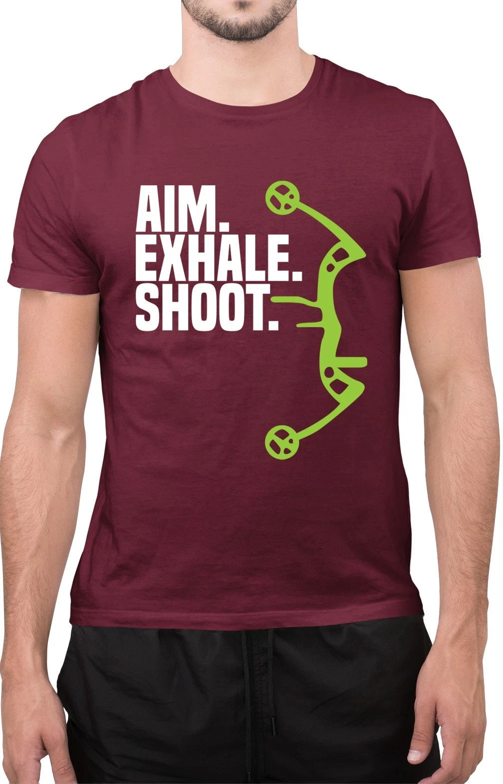 Archery Bow Hunting Aim Exhale Shoot T-Shirt