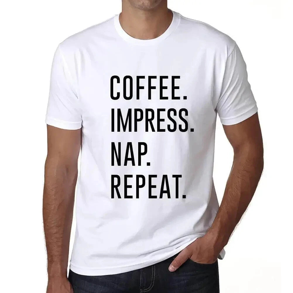 ULTRABASIC men's coffee t-shirt impressive coffee nap rehearsal