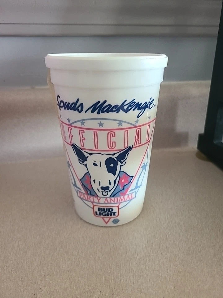 Bud Light Spuds Mackenzie Tee Vintage 80’s White Size L