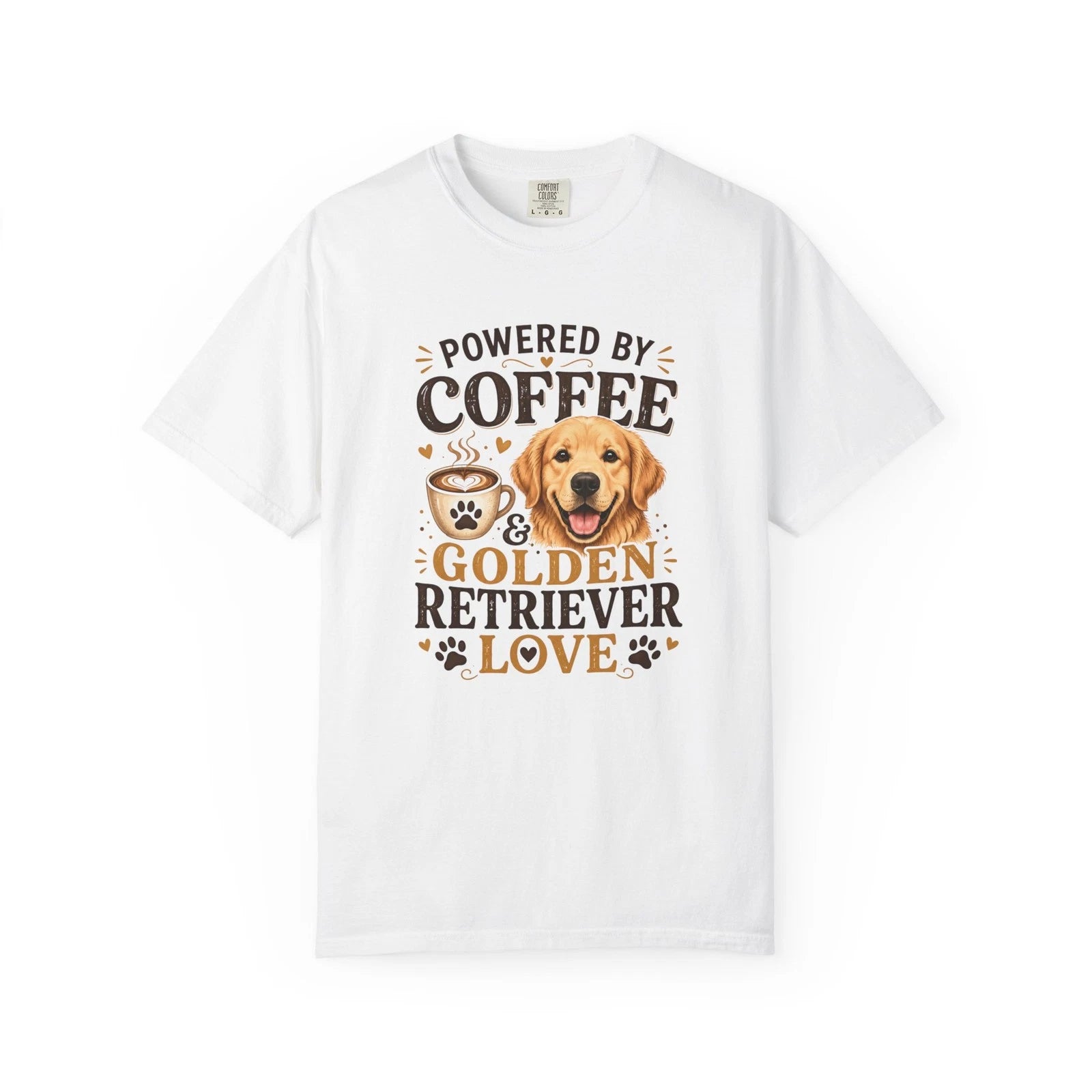 Coffee And Golden Retriever Love Shirt, Dog Lover Gift Tee S-4XL