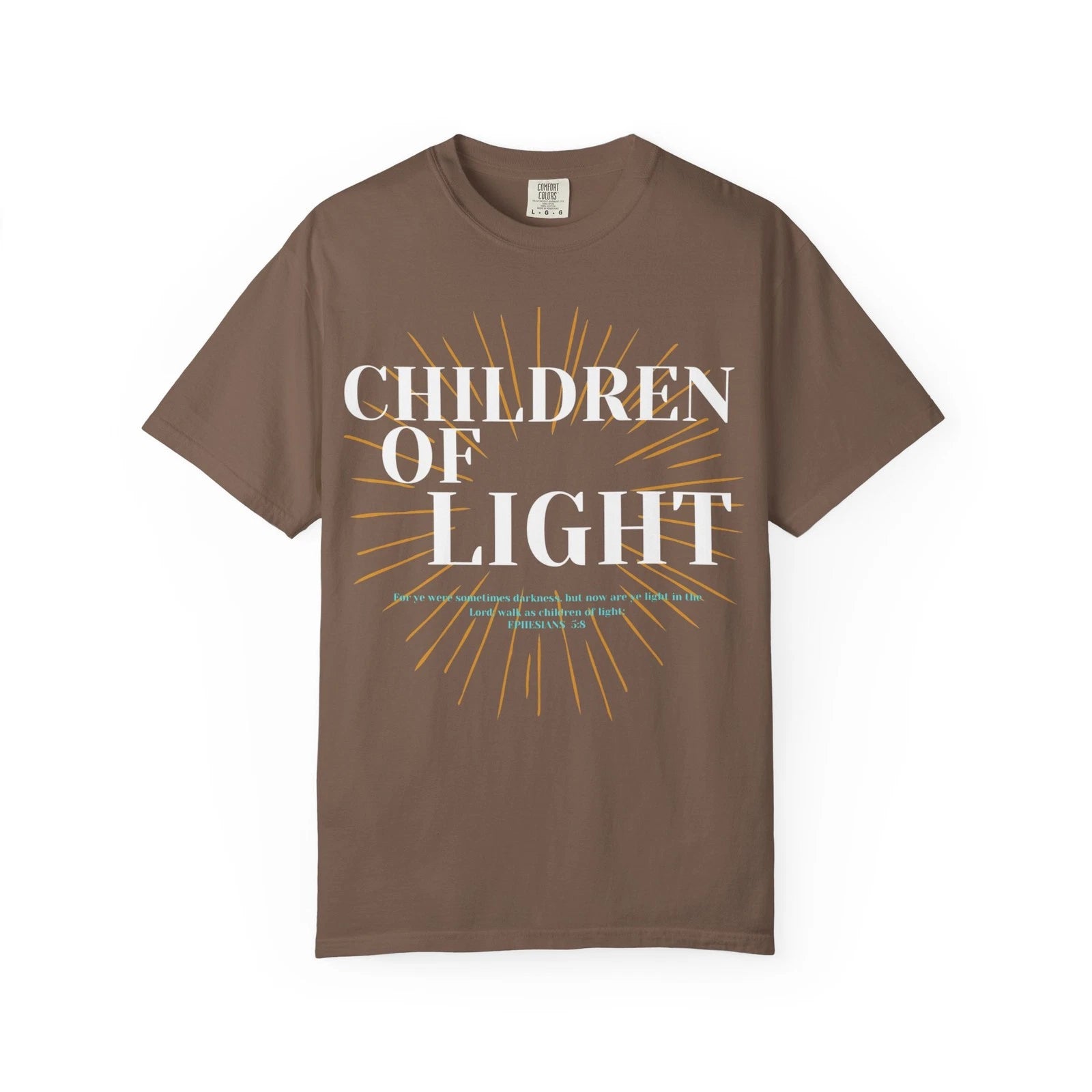 Children of Light Shirt Christian Shirts for Men Ephesians Bible Verse T Shirt