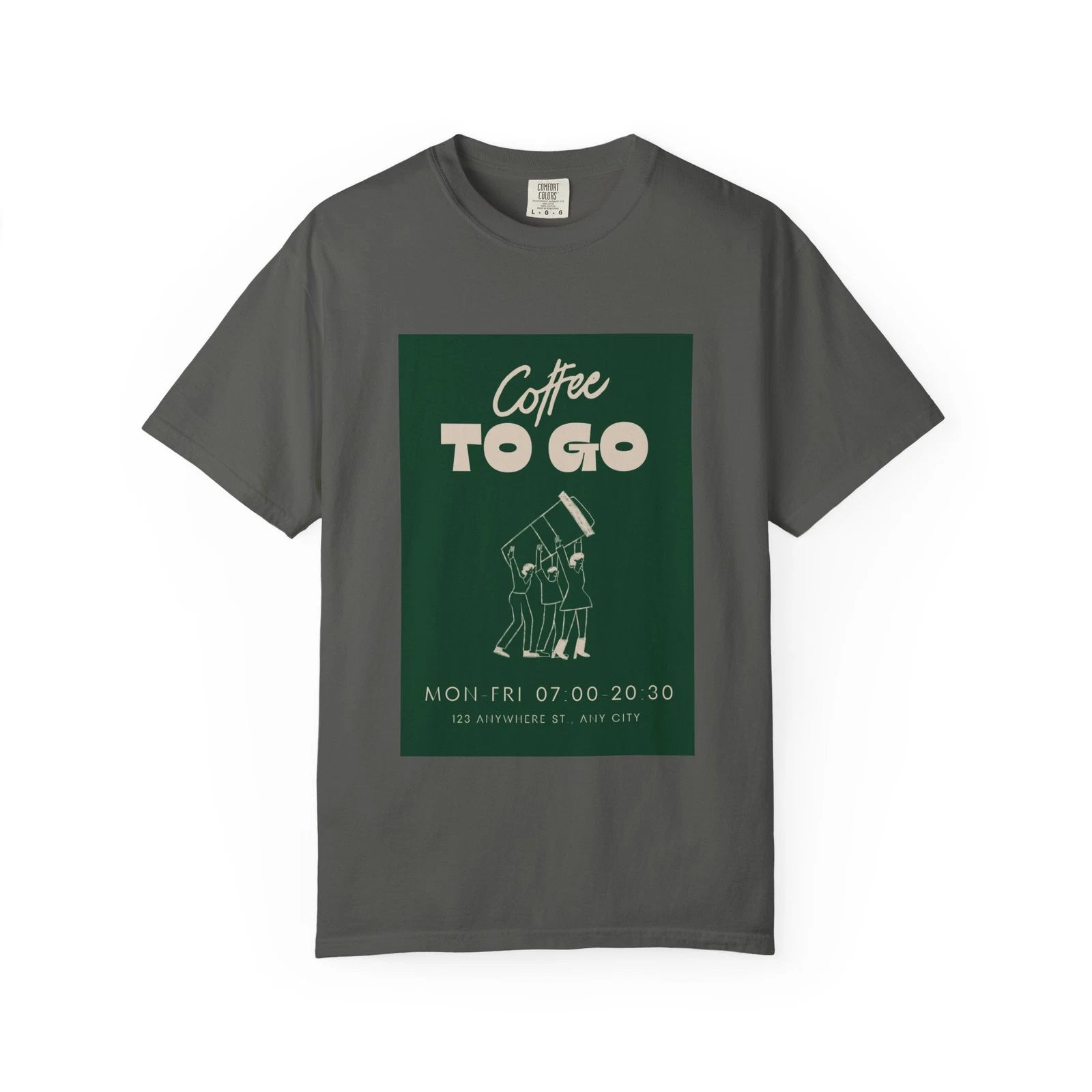 Coffee To Go T-Shirt — Vintage Cafe Poster Tee
