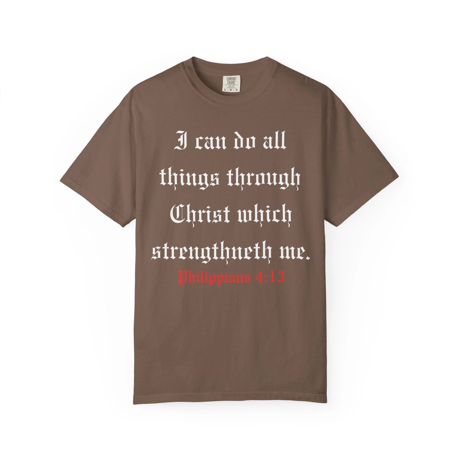Philippians 4:13 Shirt Christian Shirts for Men Graphic Bible Verse T Shirt