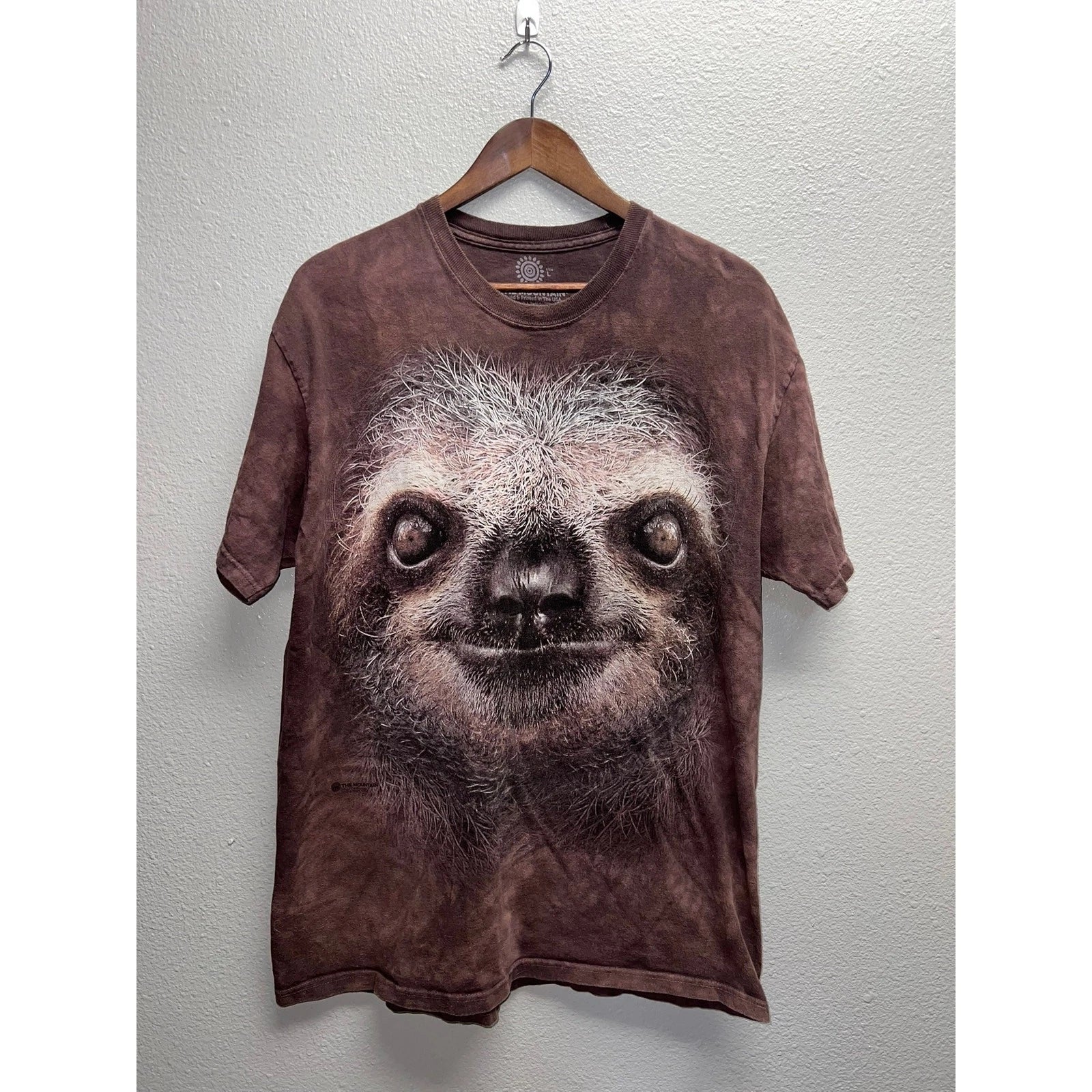 The Mountain Sloth Shirt Wildlife Learning Center WLC I Love Sloths Animal Tee L