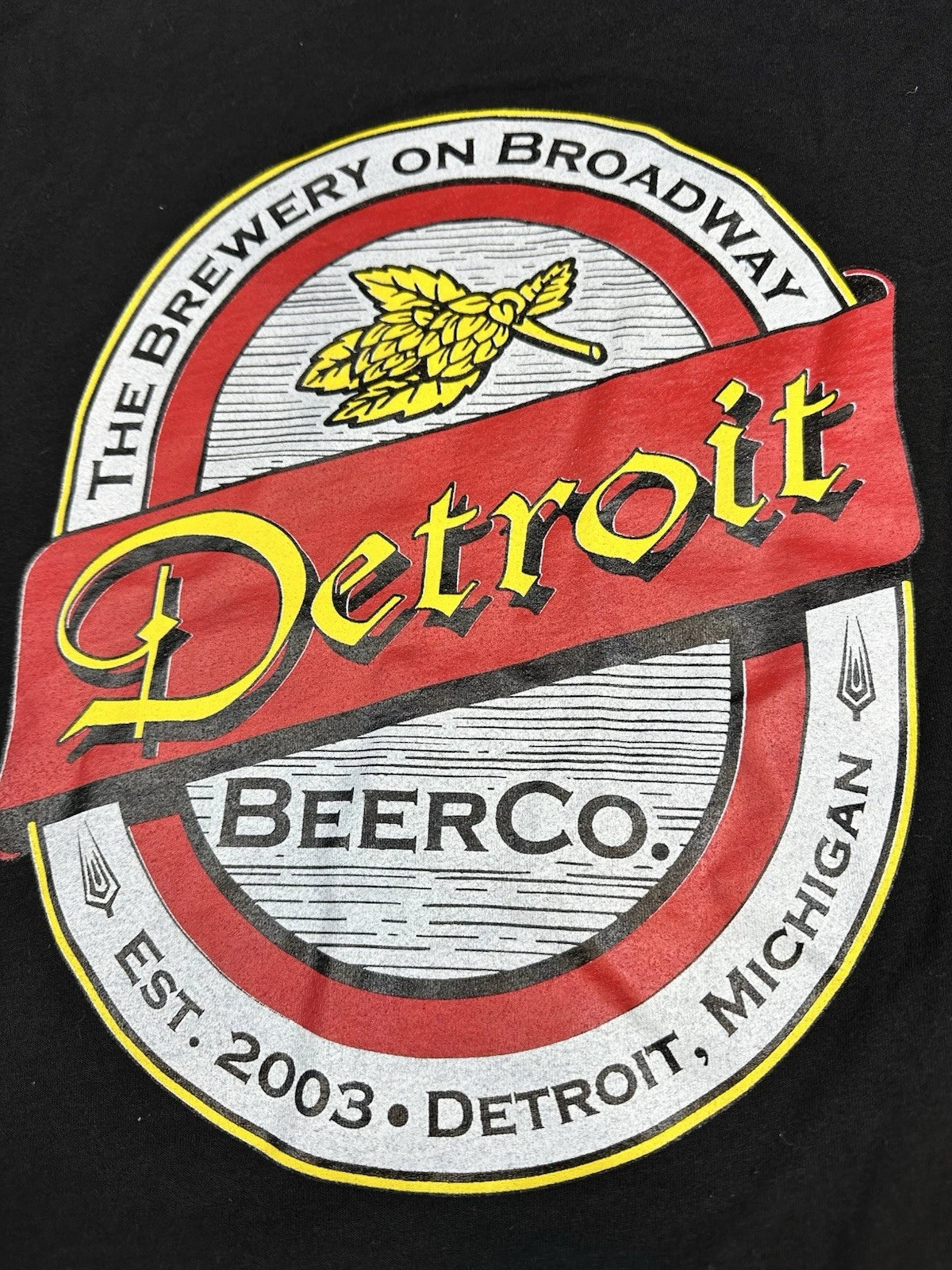 Detroit Beer Company Men’s Black Shirt Size M-L Sku: 280-A-LRS