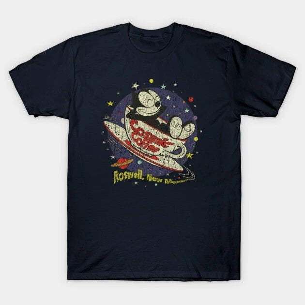 Felix The Cat Cosmic Coffee T-Shirt S-5XL
