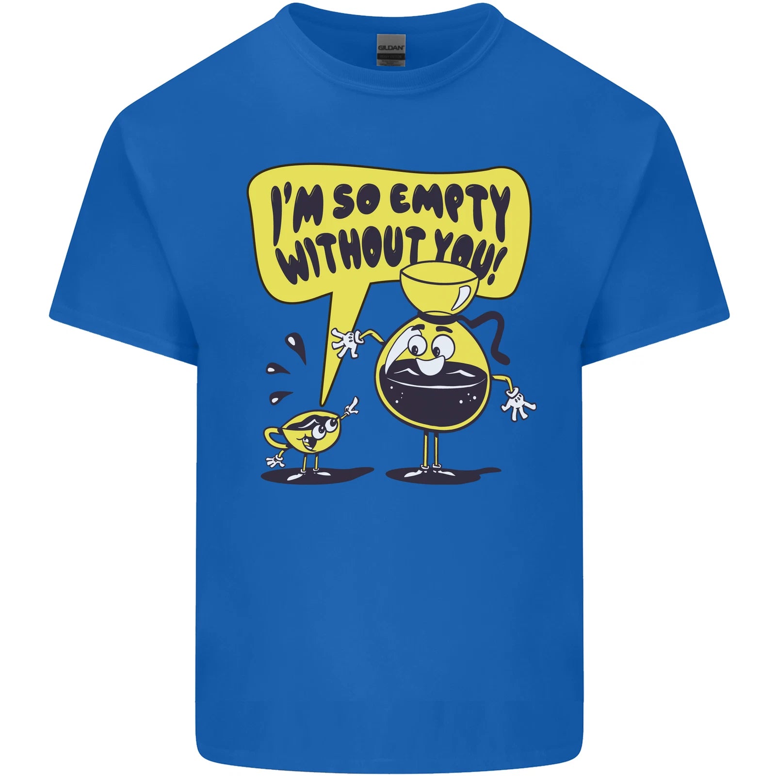Funny Coffee Mens Light Cotton T-Shirt