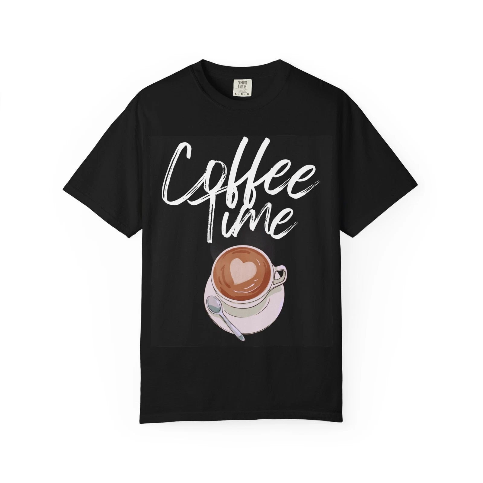 Coffee Time T-Shirt - Comfort Colors — Latte Art Coffee Lover Tee