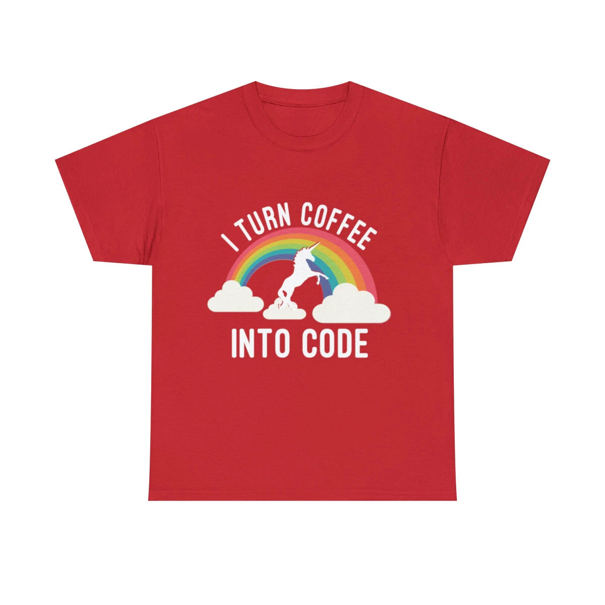 I Turn Coffee Into Code Graphic Tee Shirt, S-5XL