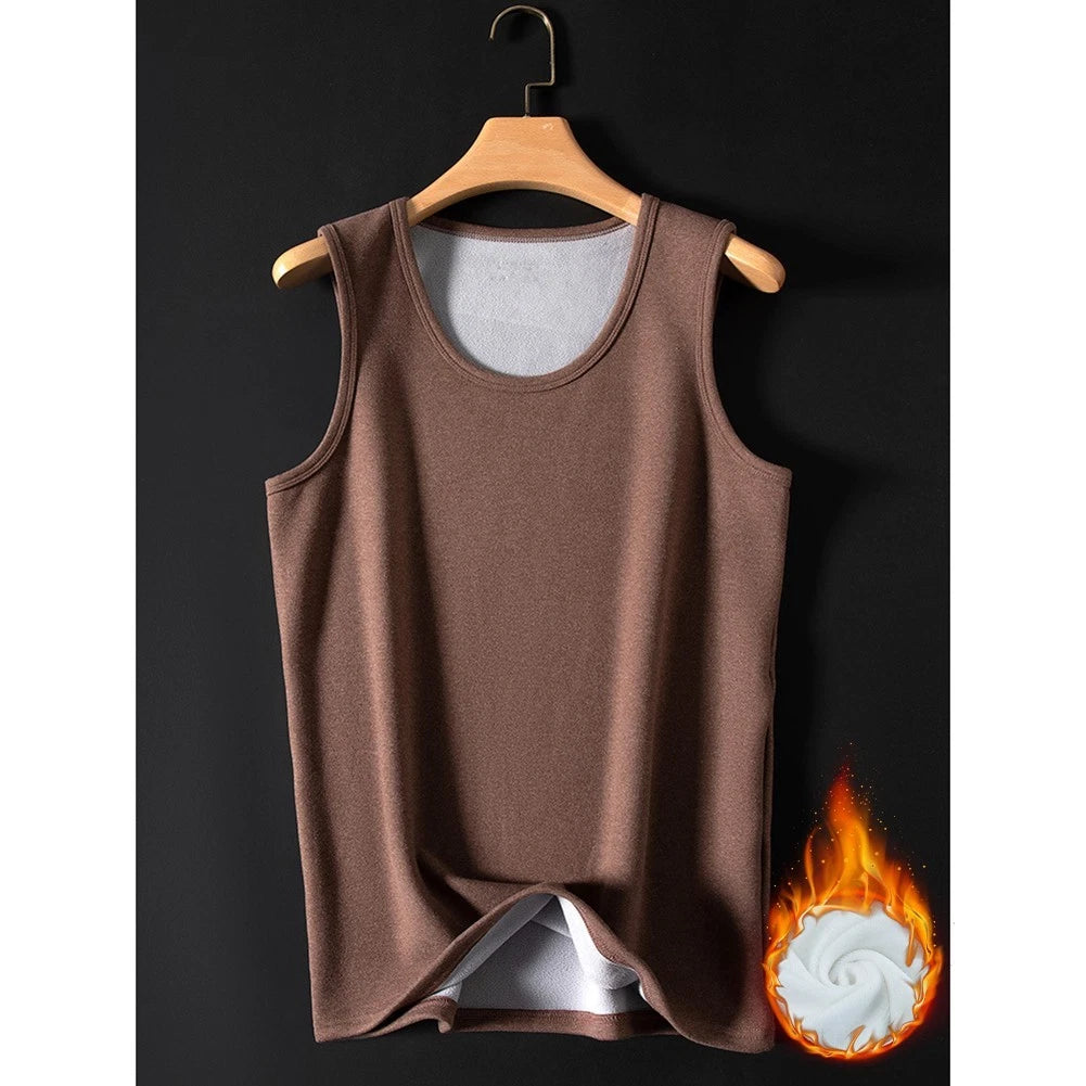 Casual Occasions Men Velvet Camisole Base Layer Shirt Casual Wear For Men