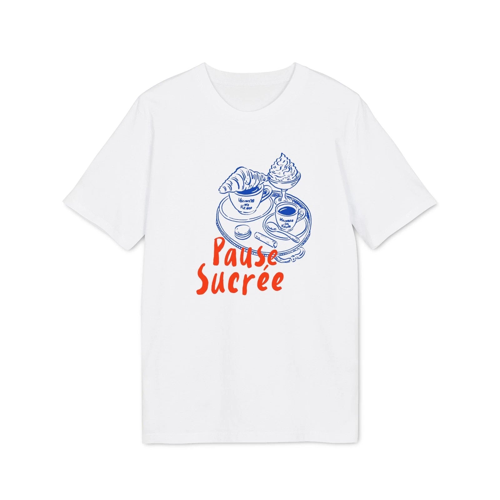 Pause Sucrée illustration T-Shirt | Coffee Pastry Paris sketch