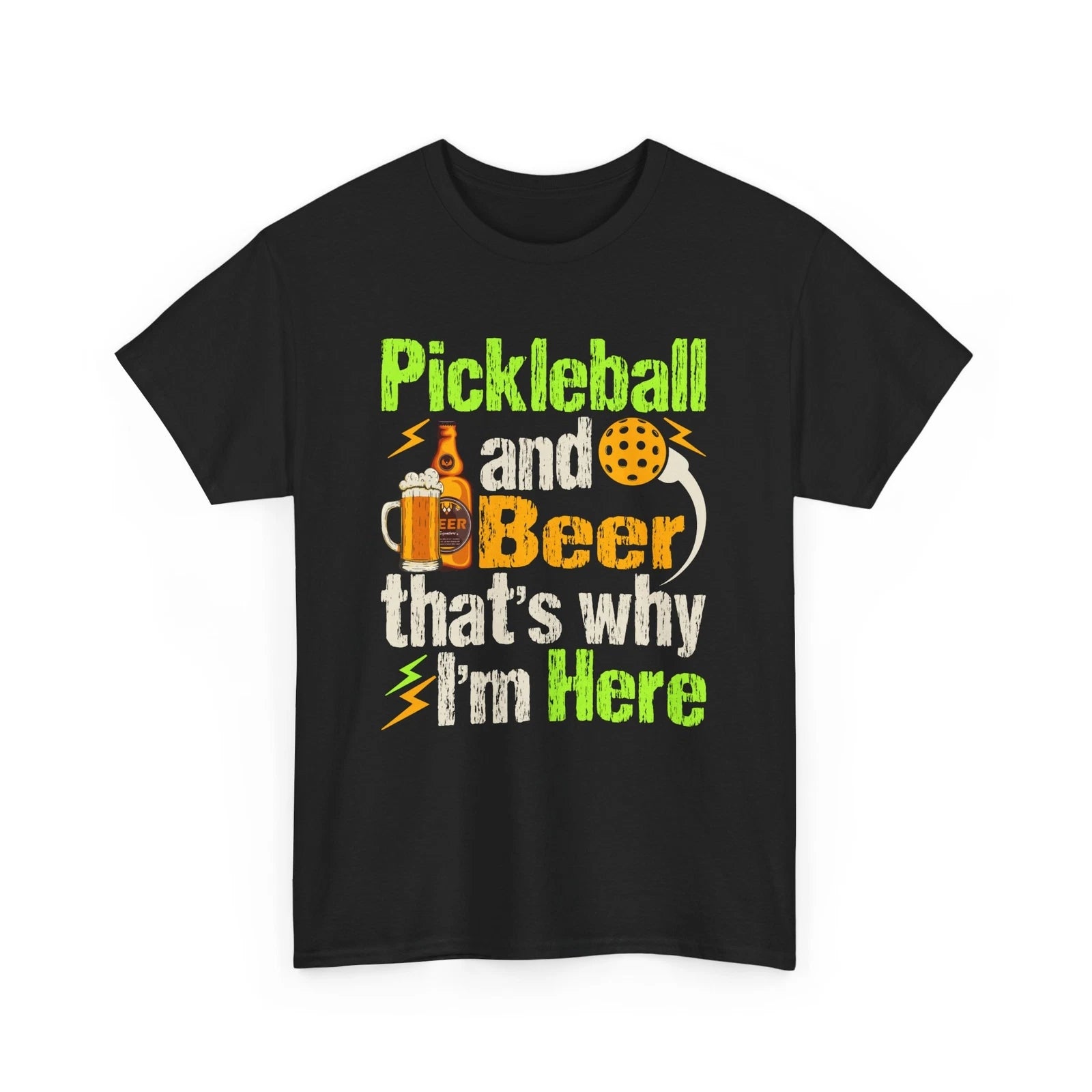 Beer Drinking Shirt | Funny Beer Shirt | Pickleball Tpickleball and Beer T-Shirt