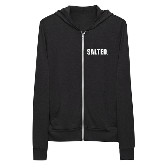 Salted Unisex zip hoodie