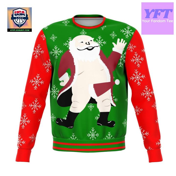 Santa Offensive Meme Design 3d Ugly Christmas Sweater