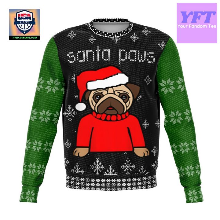 Santa Paws Meme Design 3d Ugly Christmas Sweater