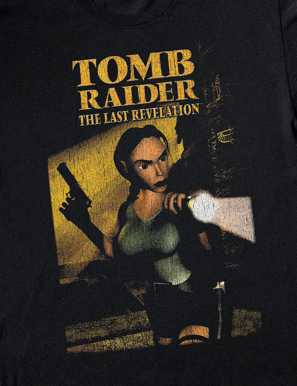 '99 TOMB RAIDER THE LAST REVELATION PS1 BLACK T-SHIRT