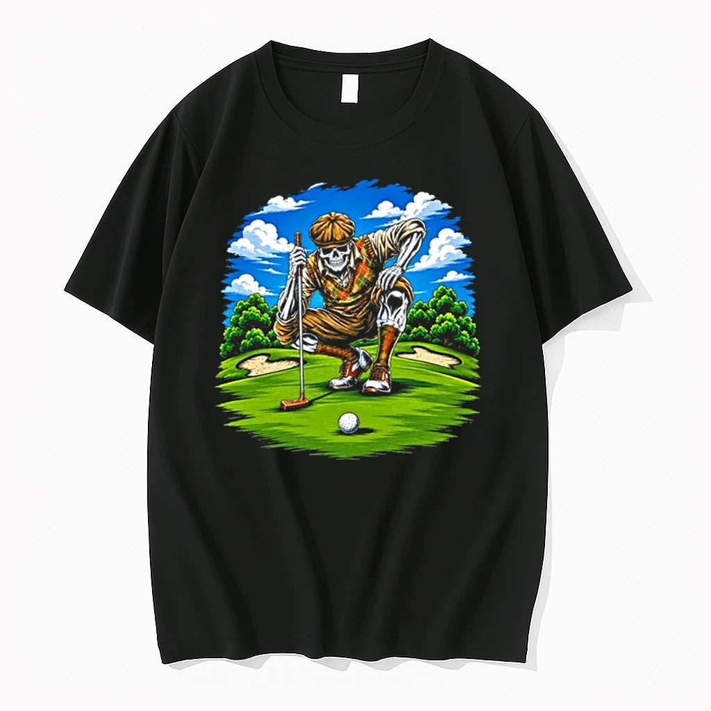 Skeleton Golf The Ultimate Goal Graphic 0 Tshirts Sweater