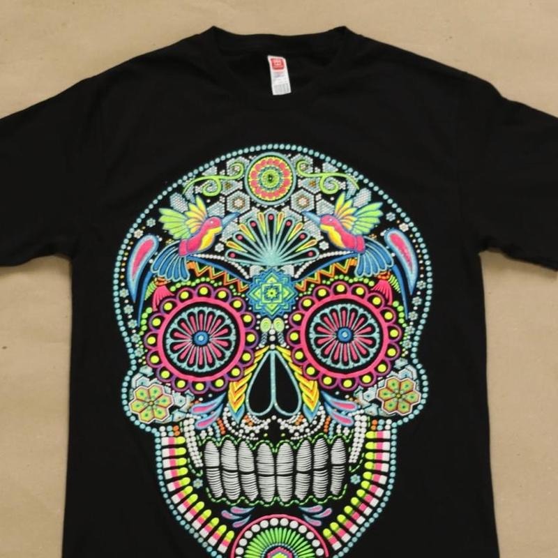 skull T-shirt Black Cotton Hoodie, Sweatshirt | UrbanDripWear.com