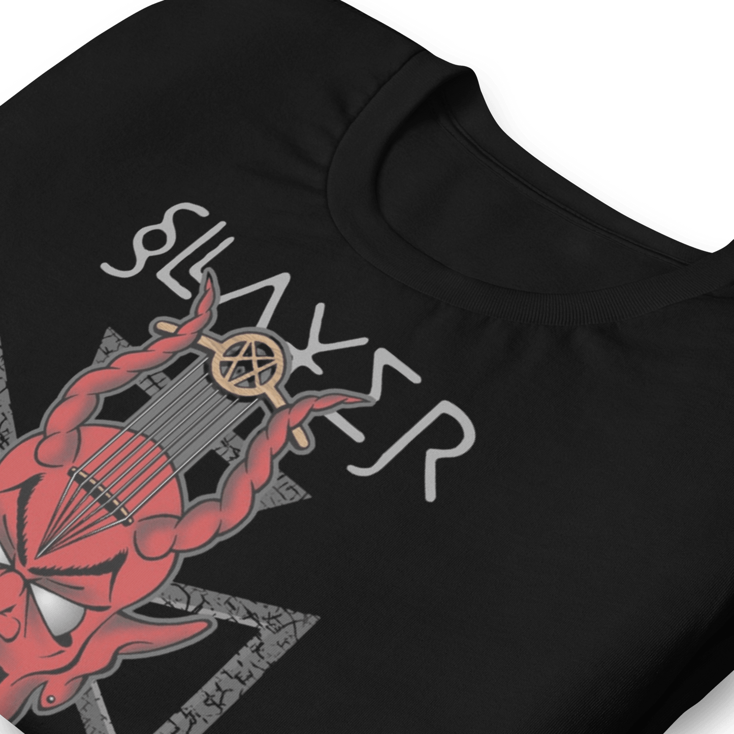 Slayer Devil's Horns Vintage Jumbo Print T-Shirt Style001