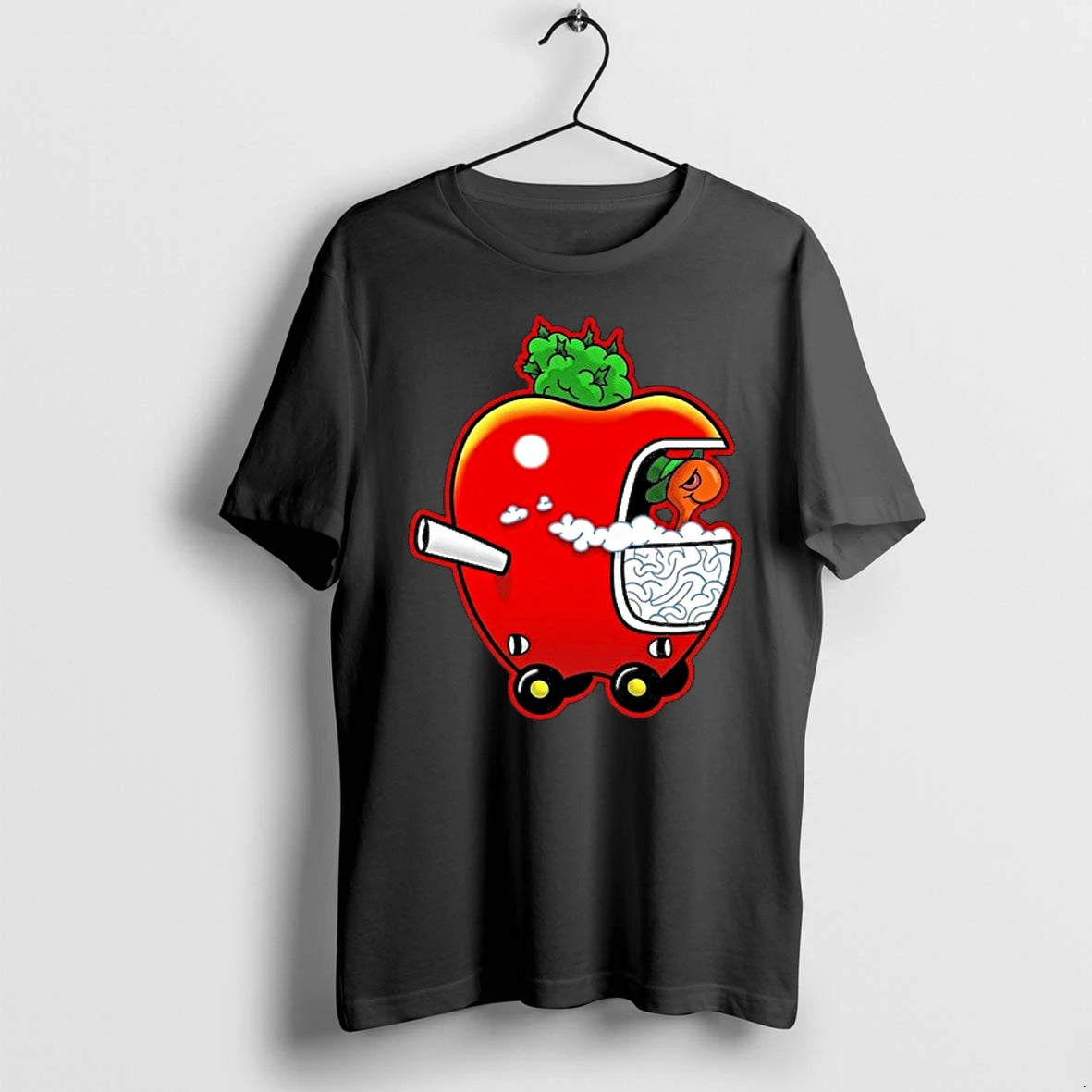 Smokey Worm Apple Character 0 Tshirts Sweater