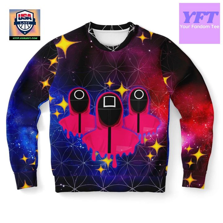 Space Squid Design 3d Ugly Christmas Sweater