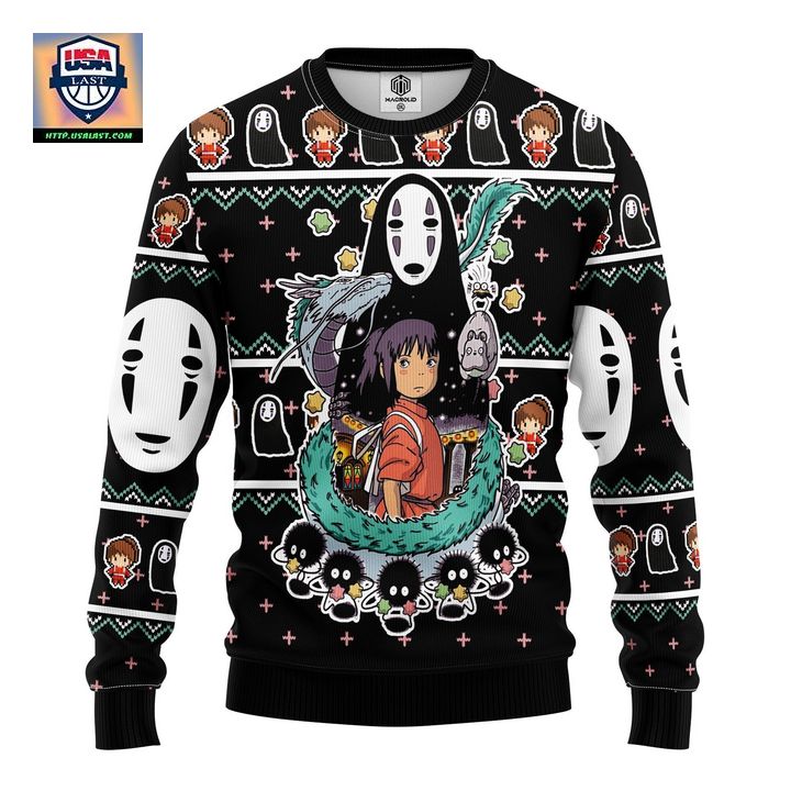 Spirited Away Ghibli Ugly Christmas Sweater Amazing Gift Idea Thanksgiving Gift