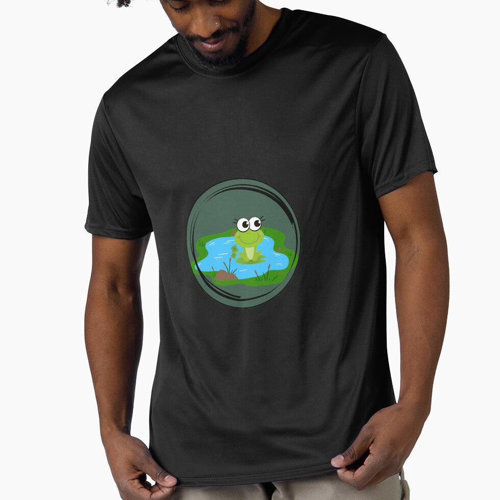 Cute Frog Sitting by the Pond by Tatlivecool
