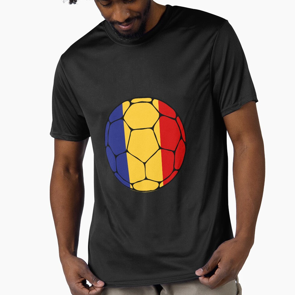 Romania Flag Soccer Ball by ehgraphics15