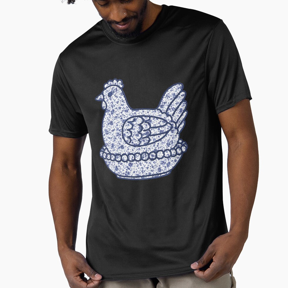 Vintage Hen Chicken Leopard by Kamariwagner