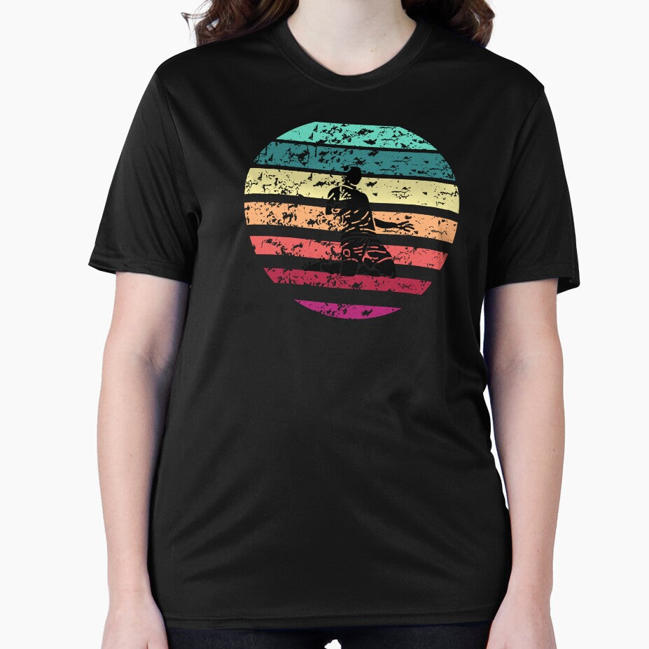 soccer knee slide  vintage summer retro football by Panda  Art