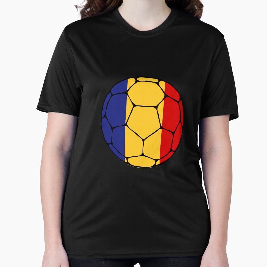 Romania Flag Soccer Ball by ehgraphics15