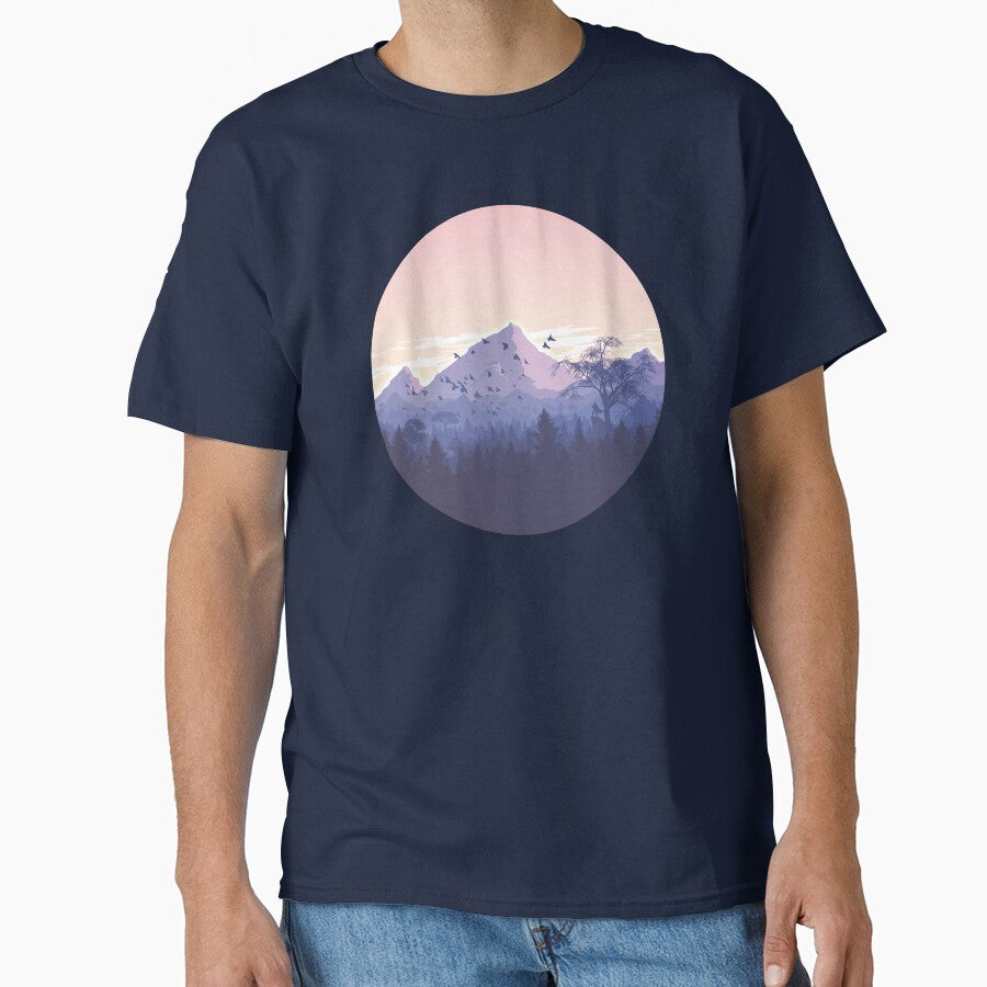 colorful Forest Mountain by uranus1store