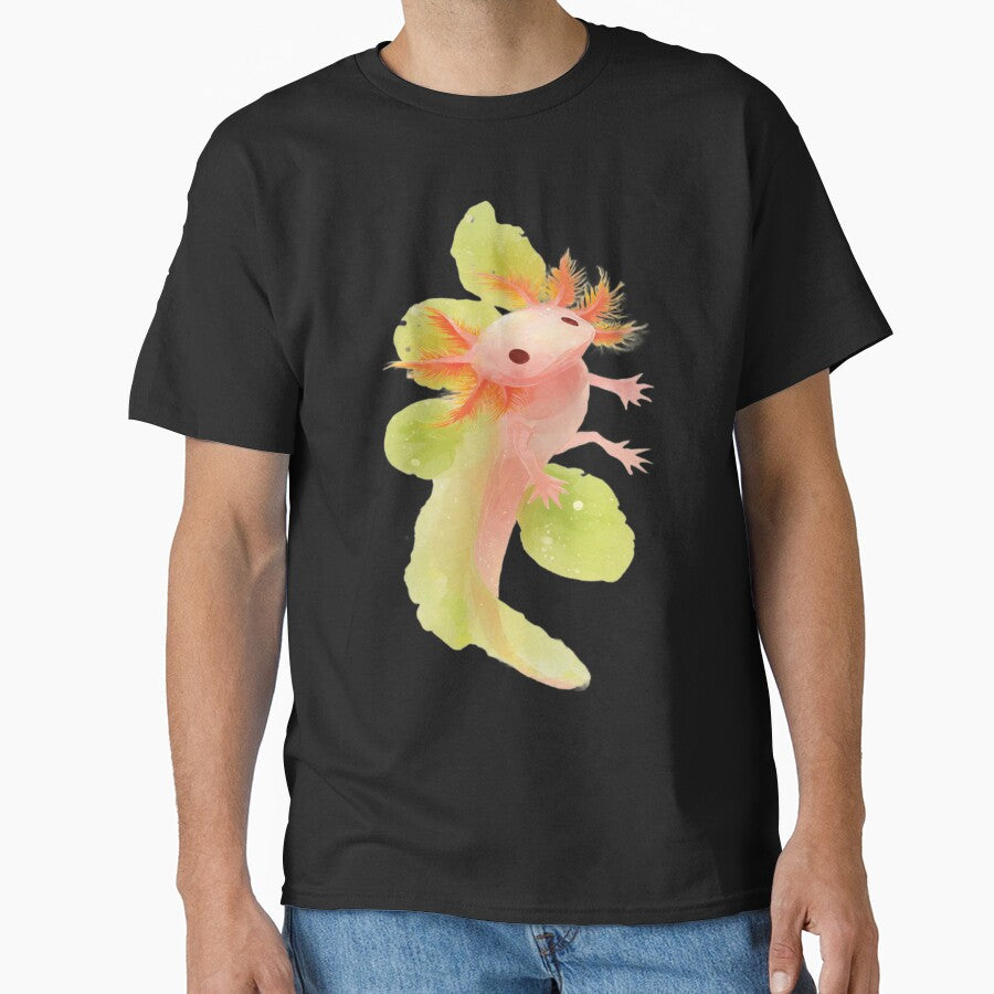 Pastel Axolotl Dream | Kawaii Watercolour Floating Axolotl | Soft Ethereal Aesthetic by ZChrome